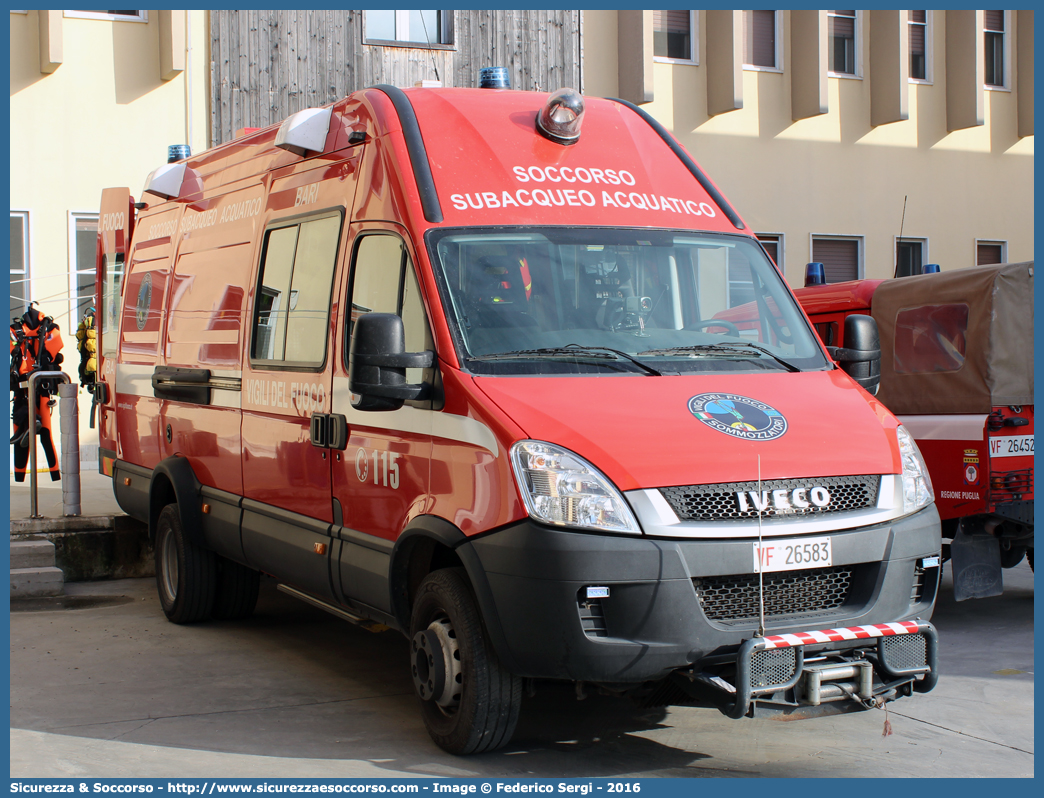 VF 26583
Corpo Nazionale Vigili del Fuoco
Nucleo Soccorso Subacqueo e Acquatico
Iveco Daily 70C17 IV serie restyling
Allestitore Elevox S.r.l.
Parole chiave: VVF;V.V.F.;Corpo;Nazionale;Vigili;del;Fuoco;Iveco;Daily;70C17;70 C 17;NSSA;N.S.S.A.;Soccorso;Subacqueo;Acquatico;Sommozzatori;Subacquei;Elevox