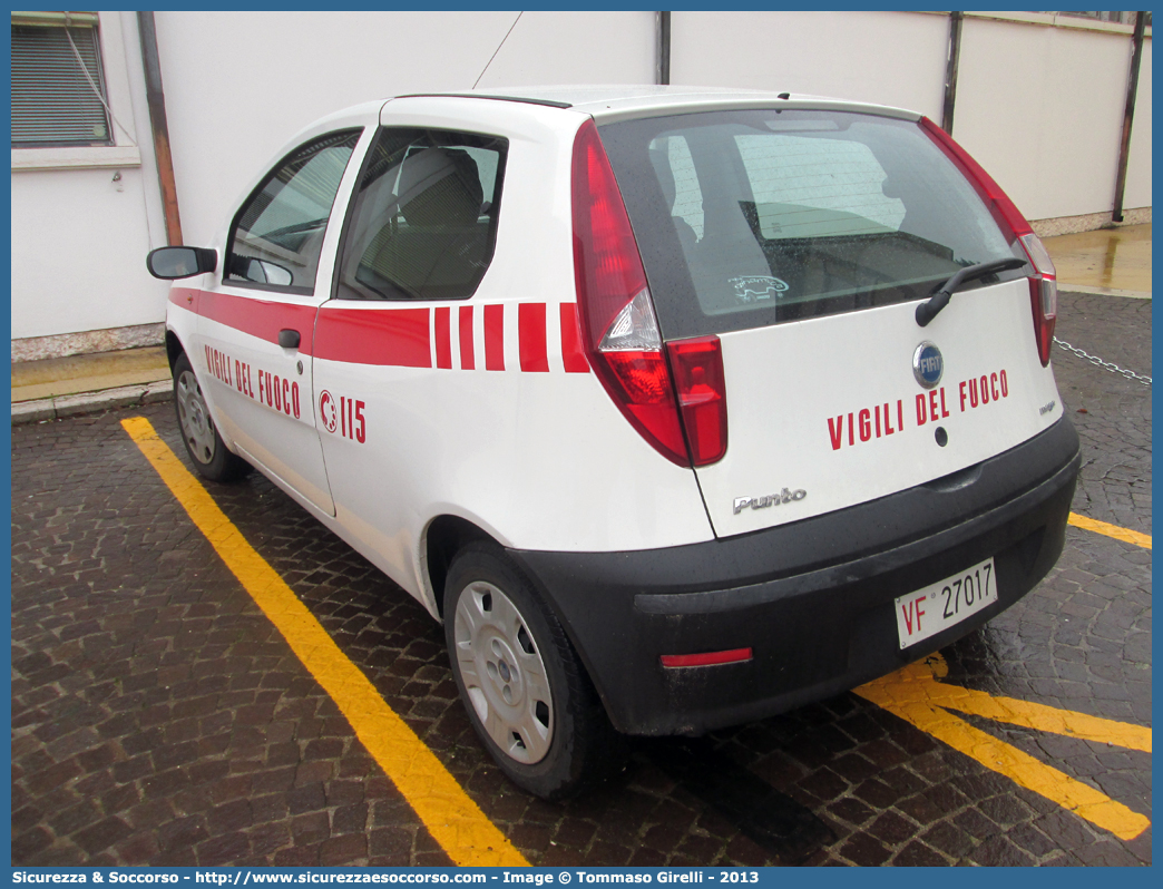 VF 27017
Corpo Nazionale Vigili del Fuoco
Fiat Punto III serie
Parole chiave: VVF;V.V.F.;Corpo;Nazionale;Vigili;del;Fuoco;Fiat;Punto