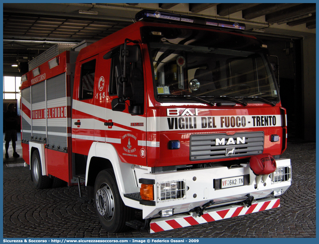 VF 6A2TN
Corpo Permanente dei Vigili del Fuoco Trento
Man LE 12.250
Allestitore BAI S.r.l.
Parole chiave: VF;V.F.;Vigili del Fuoco;Vigili;Fuoco;Corpo;Permanente;Trento;Man;LE;12.250;BAI