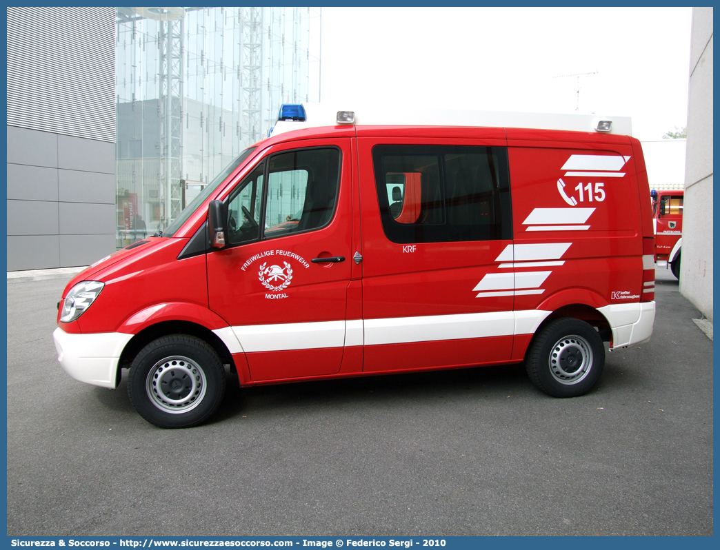 VF FW31Y
Vigili del Fuoco Volontari Montana
Freiwillige Feuerwehr Montal
Mercedes-Benz Sprinter II serie
Allestitore Kofler Fahrzeugbau S.n.c.
Parole chiave: VF;VFV;V.F.;V.F.V.;Vigili;Fuoco;Volontari;Freiwillige;Feuerwehr;Montana;Montal;Mercedes;Benz;Sprinter;Kofler;Fahrzeugbau