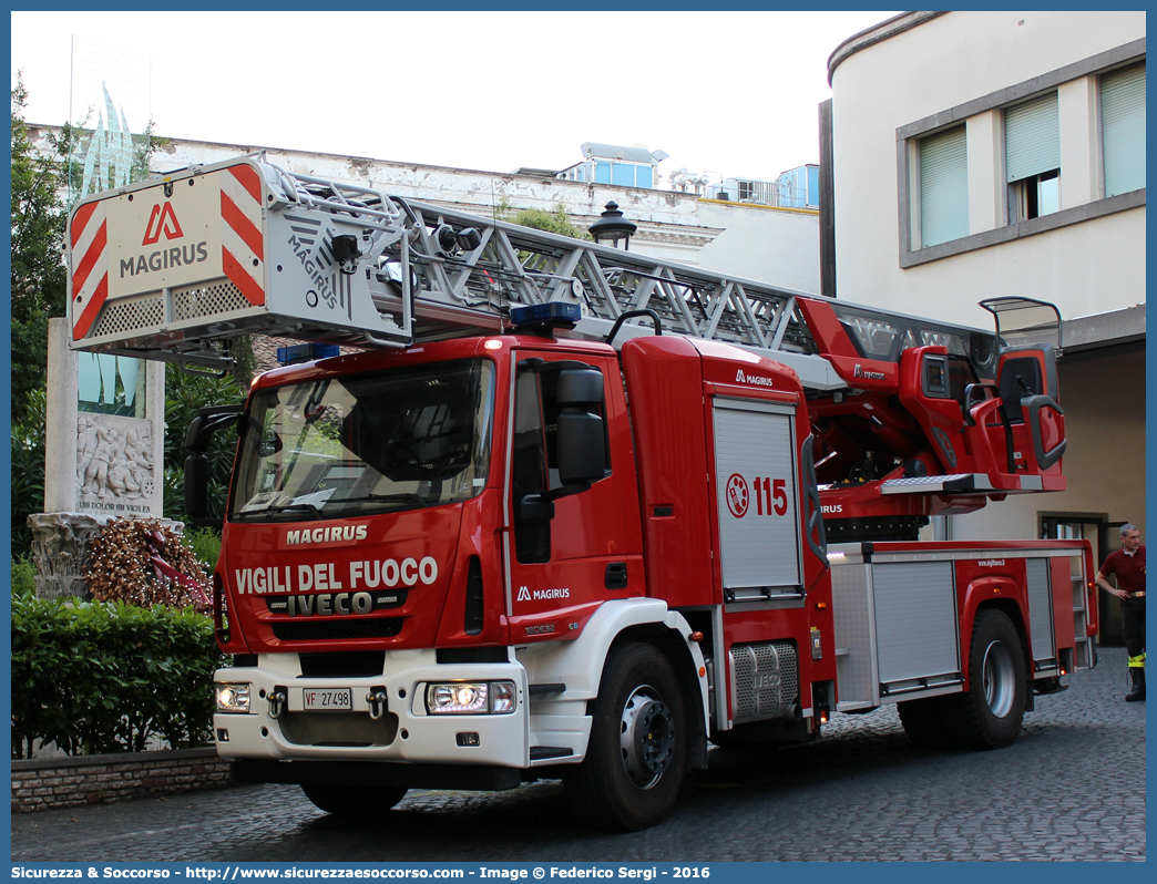 VF 27498
Corpo Nazionale Vigili del Fuoco
Iveco 160E32 EuroCargo III serie
Allestitore Magirus
Parole chiave: VVF;V.V.F.;Corpo;Nazionale;Vigili;del;Fuoco;AutoScala;AS;Iveco;160E32;EuroCargo;Magirus