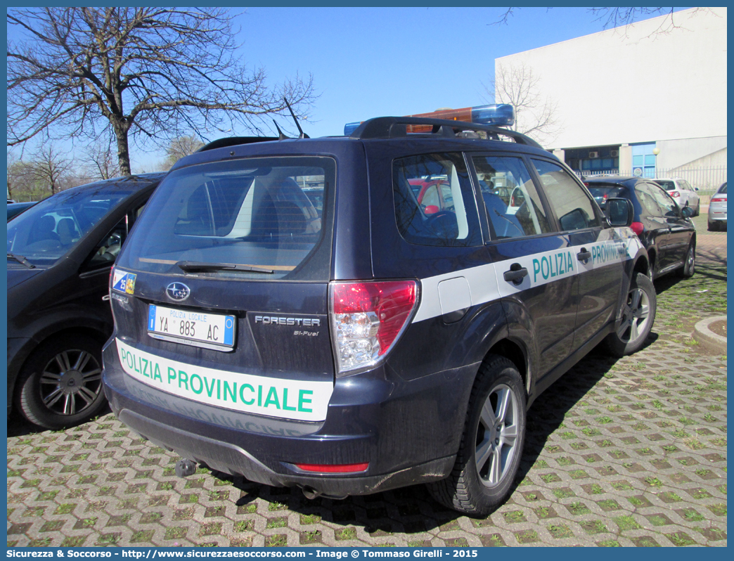 Polizia Locale YA883AC
Polizia Provinciale
Provincia di Verona
Subaru Forester V serie
Parole chiave: Polizia;Locale;Provinciale;Verona;Subaru;Forester;YA883AC;YA 883 AC