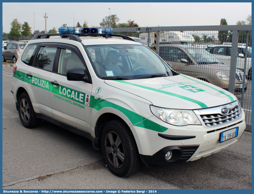 Polizia Locale YA396AD
Polizia Locale
Comune di Castel Goffredo
Subaru Forester V serie
Allestitore Focaccia Group S.r.l.
Parole chiave: Polizia;Locale;Municipale;Castel Goffredo;Subaru;Forester;Focaccia;YA396AD;YA 396 AD