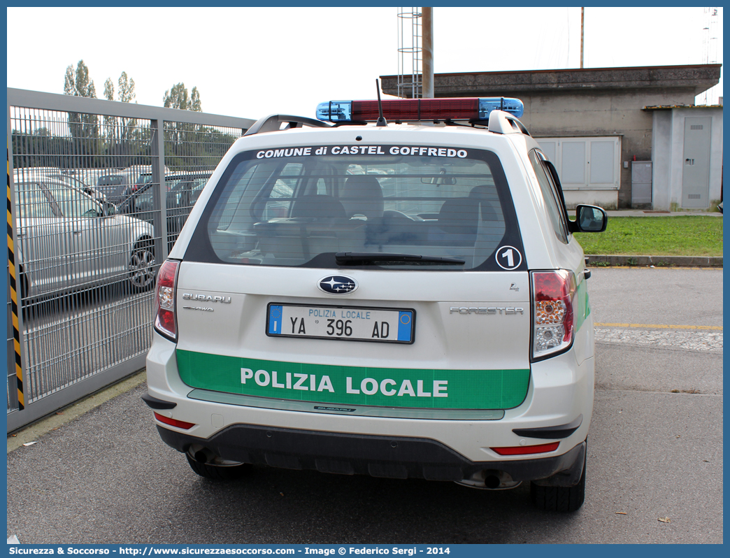 Polizia Locale YA396AD
Polizia Locale
Comune di Castel Goffredo
Subaru Forester V serie
Allestitore Focaccia Group S.r.l.
Parole chiave: Polizia;Locale;Municipale;Castel Goffredo;Subaru;Forester;Focaccia;YA396AD;YA 396 AD