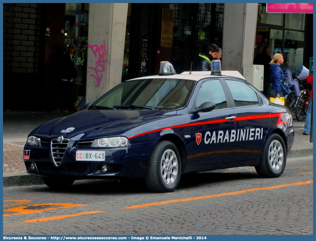 CC BX643
Arma dei Carabinieri
Alfa Romeo 156 II serie
(Stemma Bicentenario)
Parole chiave: CCBX549;Arma dei Carabinieri;Alfa Romeo 156 II serie