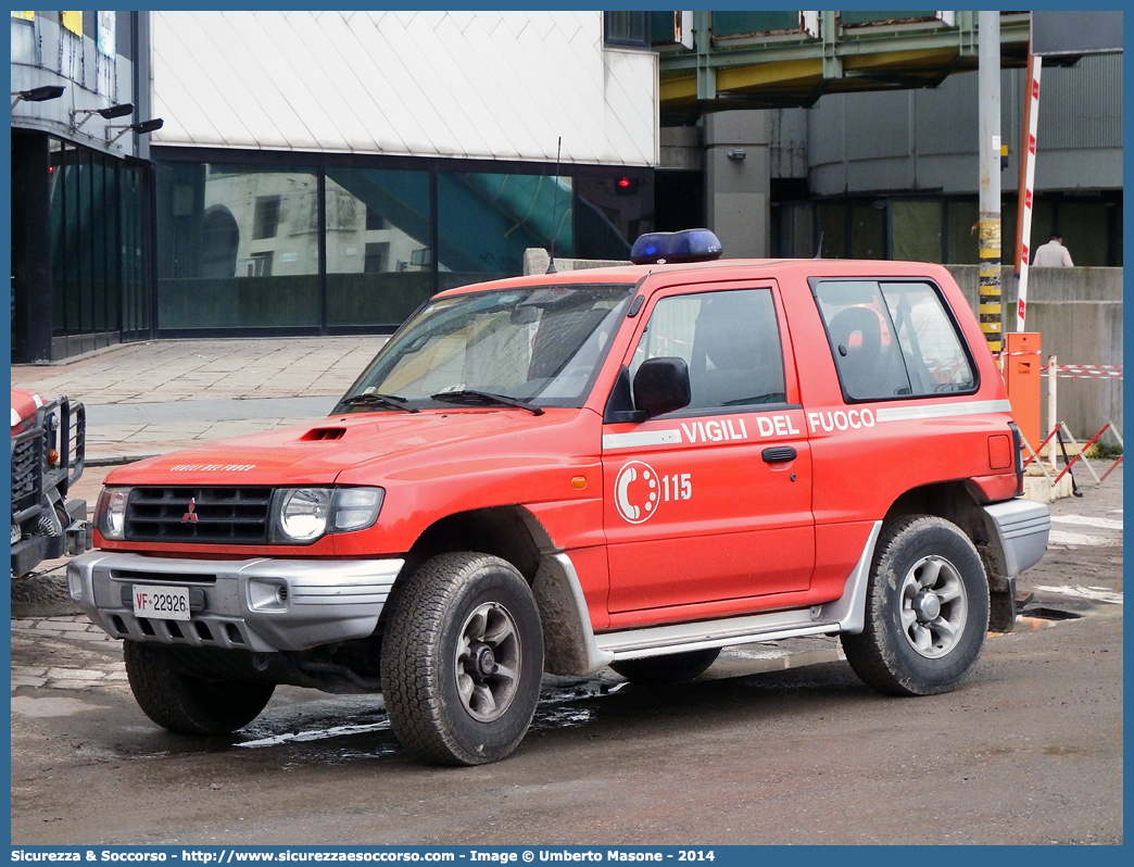 VF 22926
Corpo Nazionale Vigili del Fuoco
Mitsubishi Pajero V20
