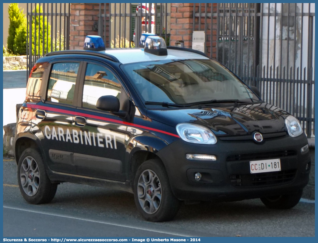 CC DI181
Arma dei Carabinieri
Fiat Nuova Panda 4x4 II serie
(I fornitura)
Parole chiave: CC;C.C.;Arma;dei;Carabinieri;Fiat;Panda;4x4;DI181