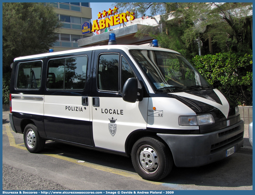 -
Polizia Locale
Comune di Trento
Fiat Ducato II serie
Parole chiave: Polizia;Locale;Municipale;Trento;Fiat;Ducato