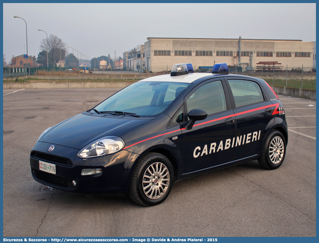 CC DI716
Arma dei Carabinieri
Fiat Punto IV serie
(I fornitura)
Si ringrazia il personale per la collaborazione
Parole chiave: CC;C.C.;Arma;Carabinieri;Fiat;Punto;DI716;DI;716