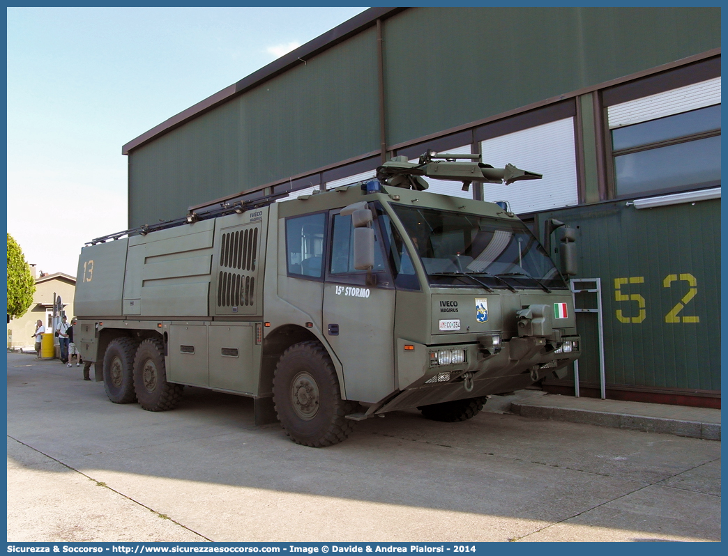 AM CC234
Aeronautica Militare Italiana
Servizio Antincendio
Iveco Magirus Dragon X6 TA
Parole chiave: AMI;A.M.I.;Aeronautica;Militare;Italiana;Servizio;Antincendio;Iveco;Magirus;Dragon;x6;TA