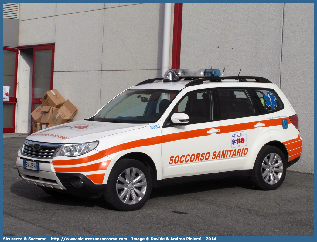 3985
118 Azienda Regionale Emergenza Urgenza
Regione Lombardia
Subaru Forester V serie
Allestitore Bertazzoni S.r.l.
Parole chiave: 118;AREU;A.R.E.U.;S.S.U.Em.;SSUEm;Lombardia;Milano;Automedica;Subaru;Forester;Bertazzoni