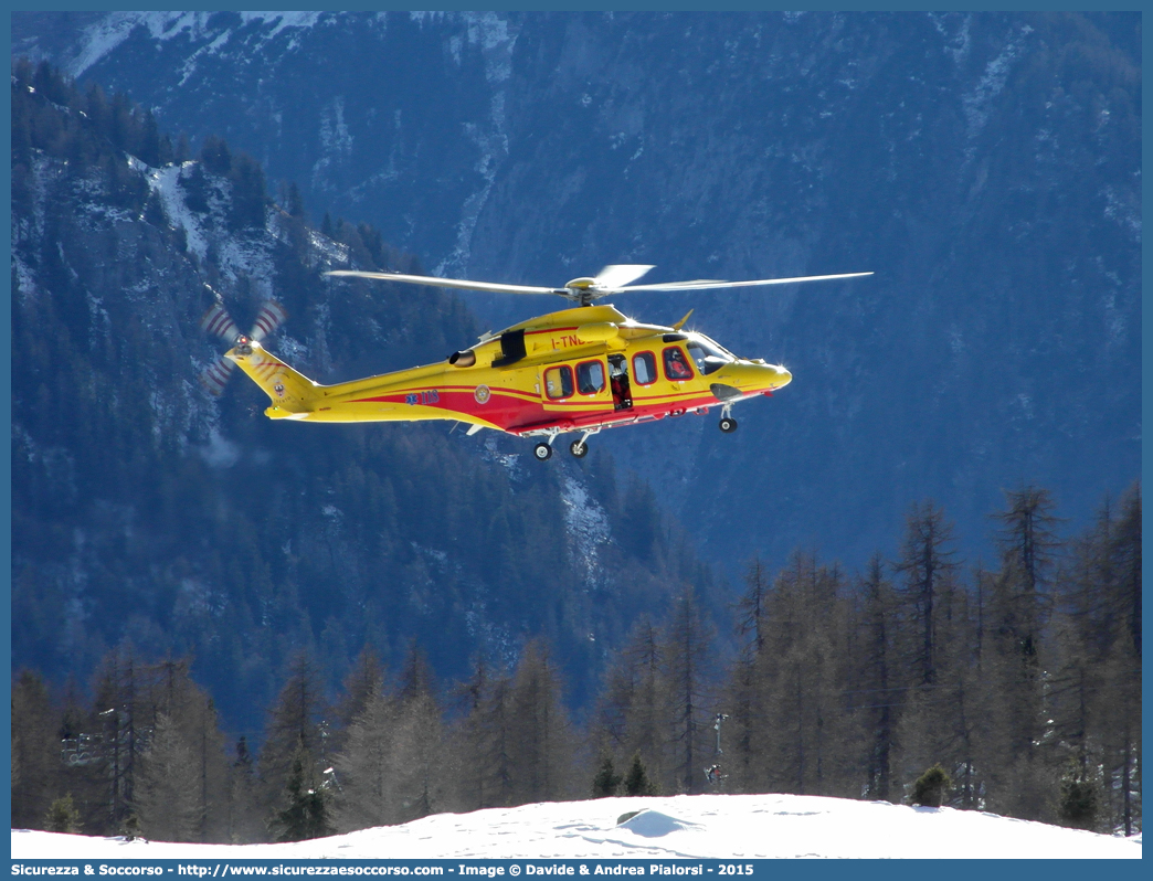 I-TNDD
Corpo Permanente dei Vigili del Fuoco Trento
Nucleo Elicotteri
Agusta Westland AW139
Parole chiave: VF;V.F.;Vigili del Fuoco;Vigili;Fuoco;Corpo;Permanente;Trento;Nucleo;Elicotteri;Agusta;Westland;AW;139;I-TNDD;TNDD