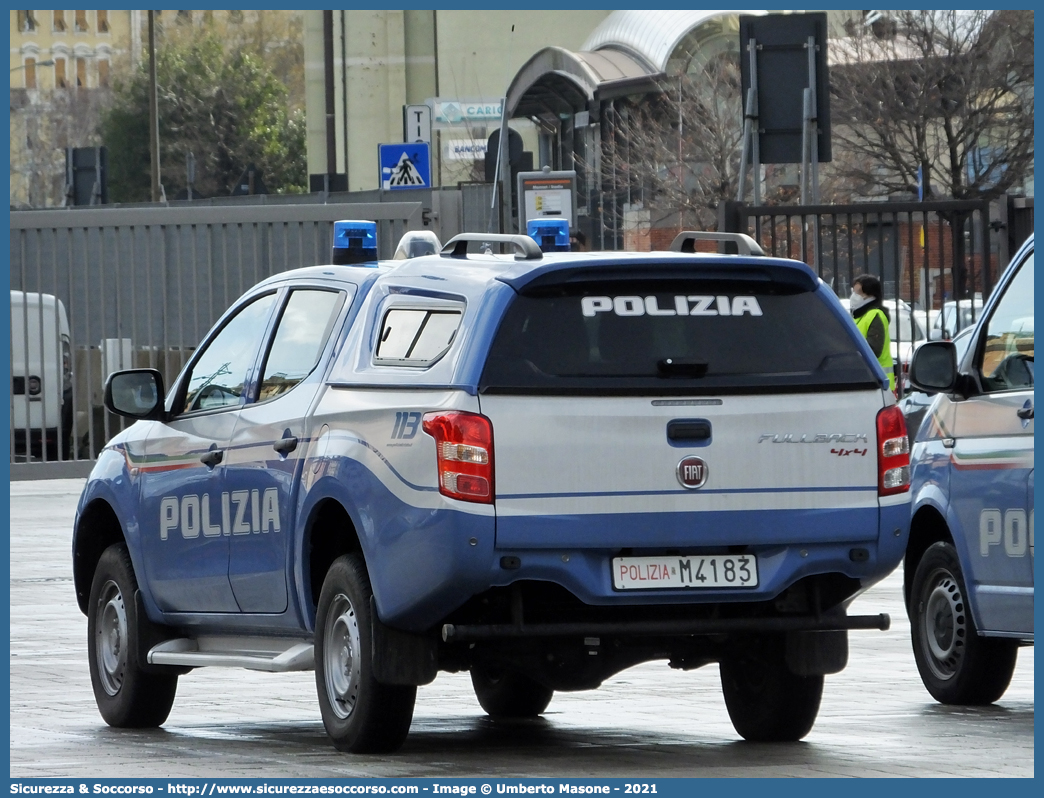 Polizia M4183
Polizia di Stato
Artificieri Antisabotaggio
Fiat Fullback
Allestitore Nuova Carrozzeria Torinese S.r.l.
Parole chiave: Polizia di Stato;Polizia;PS;Artificieri;Antisabotaggio;Fiat;Fullback;Nct;Nuova;Carrozzeria;Torinese