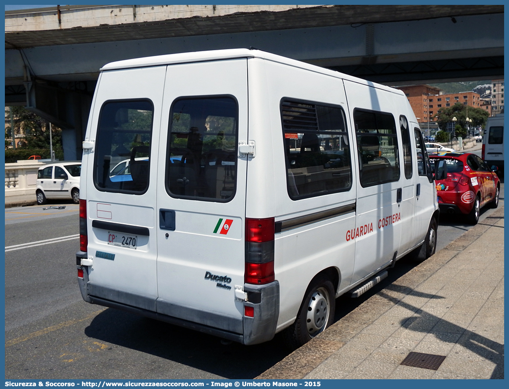 CP 2470
Corpo delle Capitanerie di Porto
Guardia Costiera 
Fiat Ducato II serie
Parole chiave: CP;C.P.;GC;G.C.;Guardia;Costiera;Capitaneria;Capitanerie;di;Porto;Fiat;Ducato