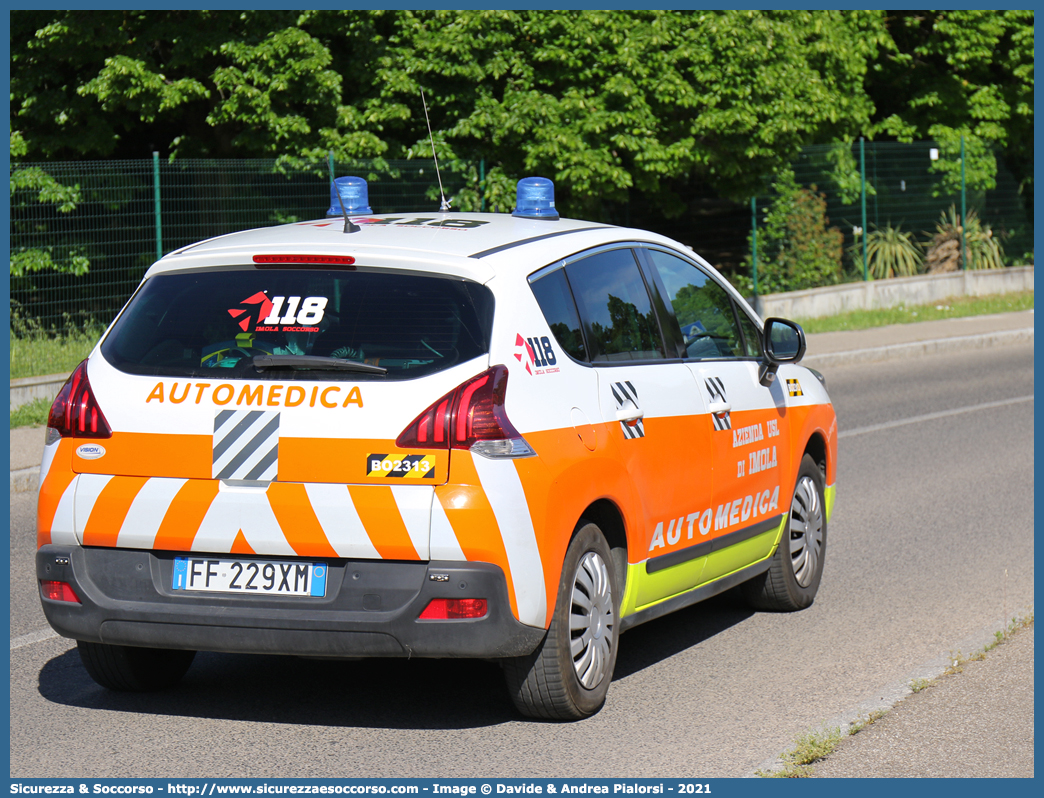 BO 2313
118 Imola Soccorso
Peugeot 3008 I serie restyling
Allestitore Vision S.r.l.
Parole chiave: 118;Imola;Soccorso;Automedica;Automedicalizzata;Auto Medica;Auto Medicalizzata;Peugeot;3008;Vision