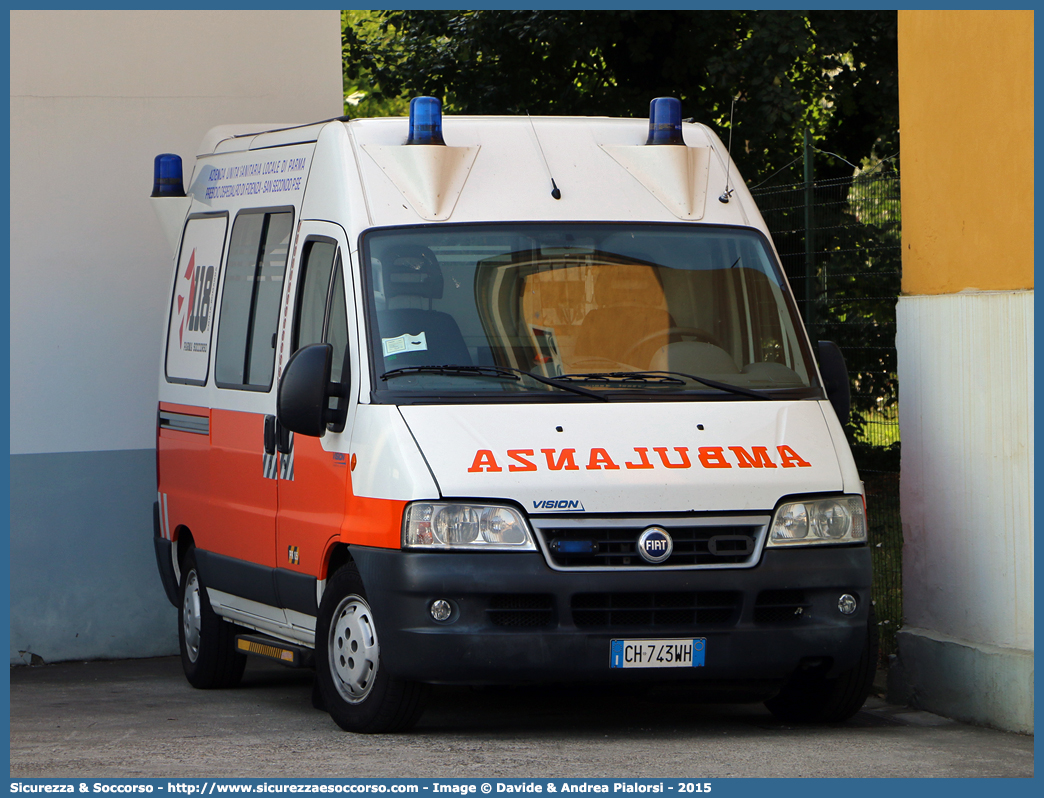 PR 05
118 Parma Soccorso
Fiat Ducato II serie restyling
Allestitore Vision S.r.l.
Parole chiave: 118;Parma;Soccorso;Ambulanza;Fiat;Ducato;Vision