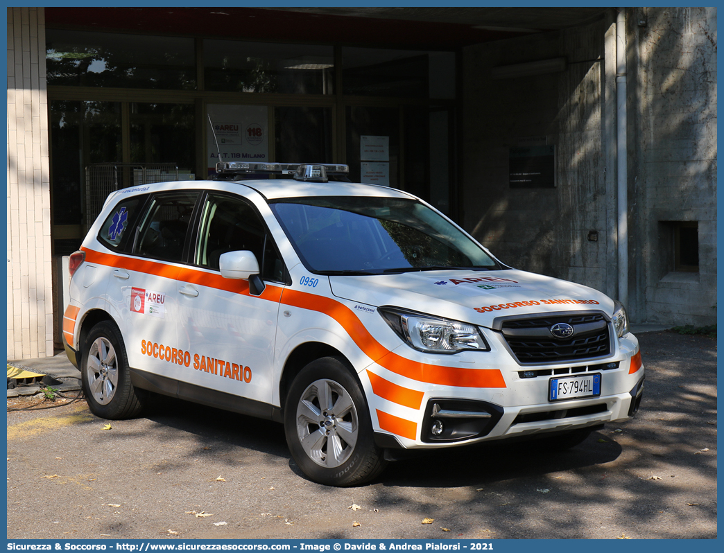 0950
118 Agenzia Regionale Emergenza Urgenza
Regione Lombardia
Subaru Forester VI serie
Allestitore Bertazzoni S.r.l.
Parole chiave: 118;AREU;A.R.E.U.;S.S.U.Em.;SSUEm;Lombardia;Automedica;Subaru;Forester;Bertazzoni