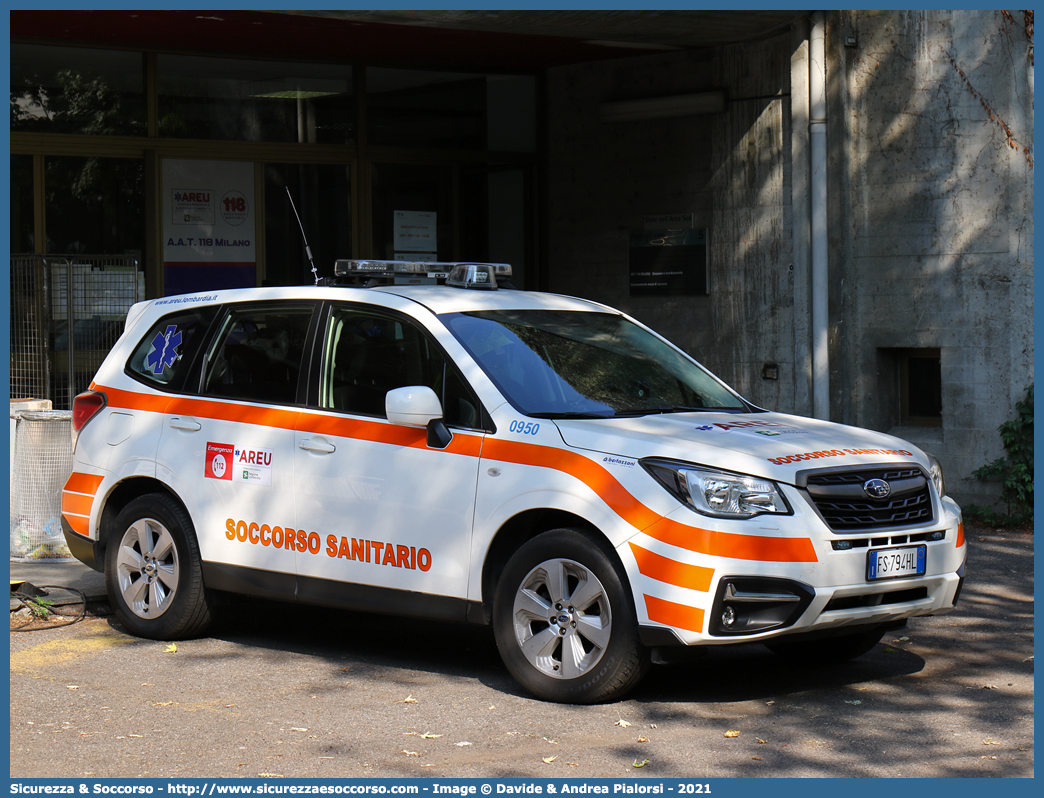 0950
118 Agenzia Regionale Emergenza Urgenza
Regione Lombardia
Subaru Forester VI serie
Allestitore Bertazzoni S.r.l.
Parole chiave: 118;AREU;A.R.E.U.;S.S.U.Em.;SSUEm;Lombardia;Automedica;Subaru;Forester;Bertazzoni