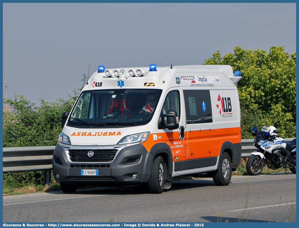 RA 10
118 Romagna Soccorso
Ambito Territoriale di Ravenna
Fiat Ducato III serie restyling
Allestitore Vision S.r.l.
Parole chiave: 118;Romagna;Ravenna;Soccorso;Ambulanza;Autoambulanza;Fiat;Ducato;X290;X 290;Vision