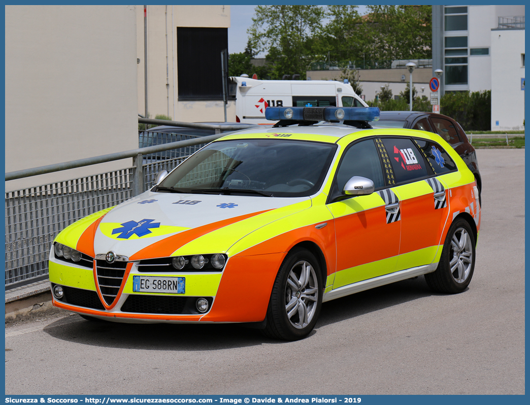 -
118 Romagna Soccorso
Ambito Territoriale di Ravenna
Alfa Romeo 159 Sportwagon
Allestitore Vision S.r.l./Safety Car S.r.l.
Parole chiave: Alfa Romeo;159;Sportwagon;118;Romagna;Ravenna;Soccorso;Vision;Safety Car