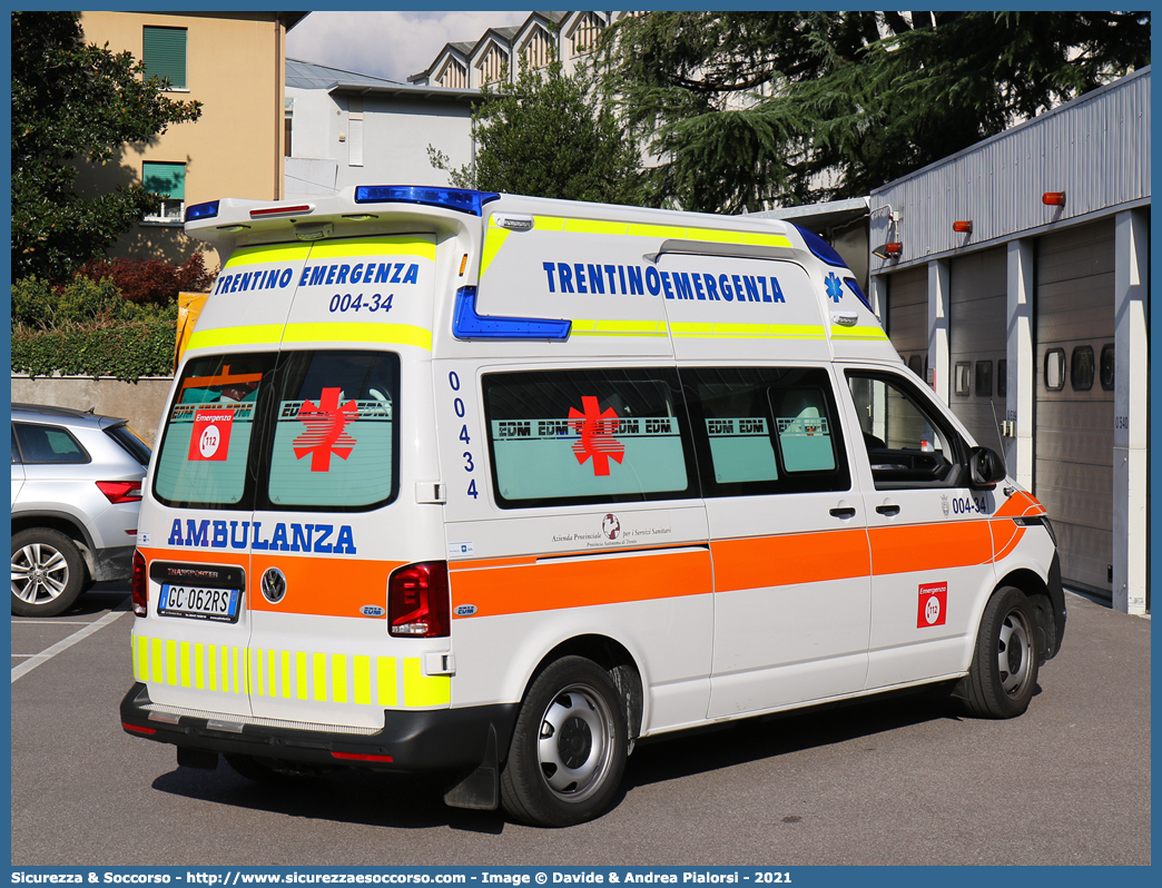 004-34
118 Trentino Emergenza
Volkswagen Transporter T6.1
Allestitore EDM S.r.l.
Parole chiave: 118;Trento;Trentino;Emergenza;Ambulanza;Autoambulanza;Volkswagen;Transporter;T6.1;T 6;EDM