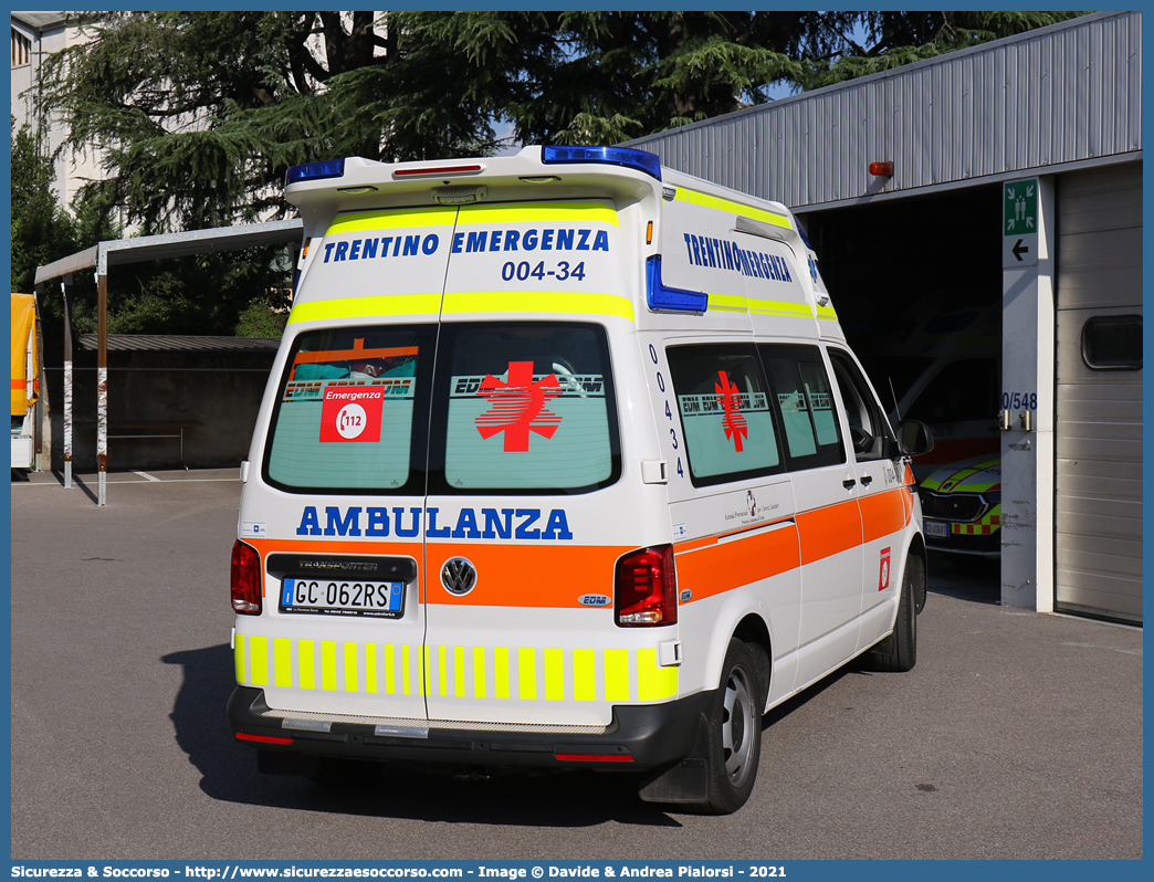 004-34
118 Trentino Emergenza
Volkswagen Transporter T6.1
Allestitore EDM S.r.l.
Parole chiave: 118;Trento;Trentino;Emergenza;Ambulanza;Autoambulanza;Volkswagen;Transporter;T6.1;T 6;EDM