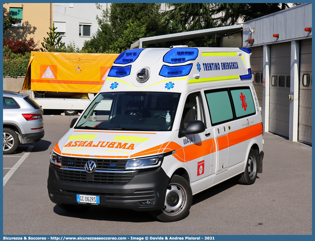 004-34
118 Trentino Emergenza
Volkswagen Transporter T6.1
Allestitore EDM S.r.l.
Parole chiave: 118;Trento;Trentino;Emergenza;Ambulanza;Autoambulanza;Volkswagen;Transporter;T6.1;T 6;EDM