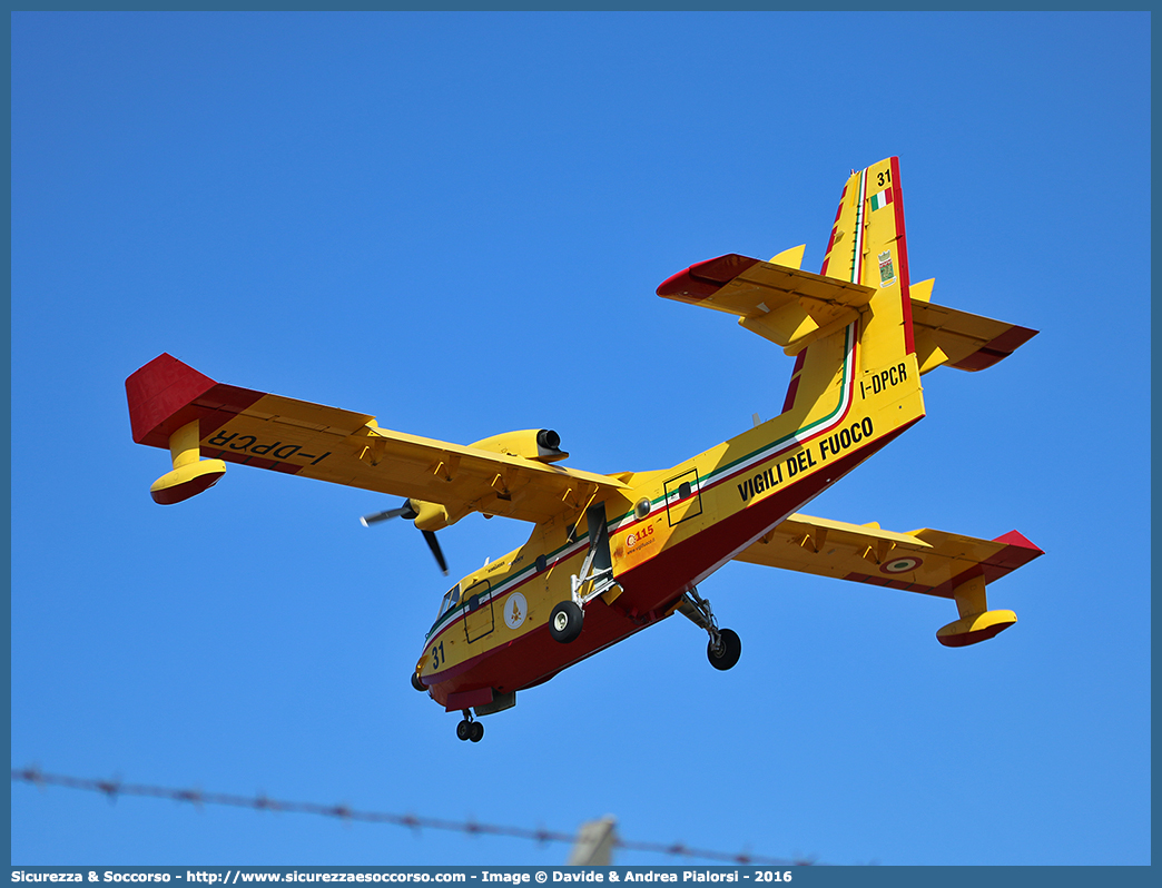 31 / I-DPCR
Corpo Nazionale Vigili del Fuoco
Nucleo Elicotteri
Canadair/Bombardier Aerospace CL415
Parole chiave: VF;VVF;V.F.;V.V.F.;Vigili;Fuoco;Corpo;Nazionale;Nucleo;Elicotteri;Canadair;Bombardier;Aerospace;CL415;31;I-DPCR