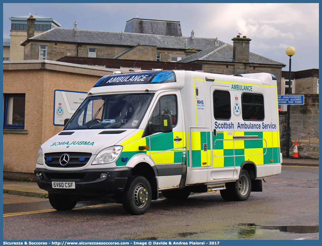 -
United Kingdom of Great Britain and Northern Ireland
Scottish Ambulance Service
Mercedes Benz Sprinter 4x4 II generation
Parole chiave: United;Kingdom;Great;Britain;Northern;Ireland;Scottish;Ambulance;Service;Mercedes;Benz;Sprinter