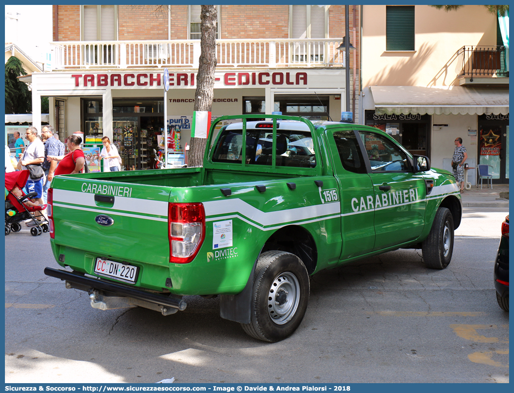 CC DN220
Arma dei Carabinieri
Comando Unità per la Tutela Forestale, 
Ambientale e Agroalimentare
Ford Ranger III serie restyling
Allestitore DiviTec S.r.l
Parole chiave: CC;C.C.;Arma;dei;Carabinieri;Comando;Unità;per;la;Tutela;Forestale;Ambientale;Agroalimentare;Ford;Ranger;Divitec