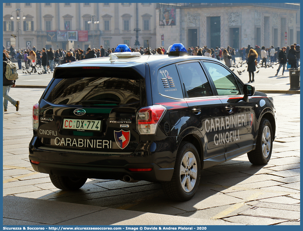 CC DX774
Arma dei Carabinieri
Centro e Nuclei Cinofili
Subaru Forester VI serie restyling
Parole chiave: CC;C.C.;Arma;Carabinieri;Centro;Nuclei;Nucleo;Cinofili;Subaru;Forester