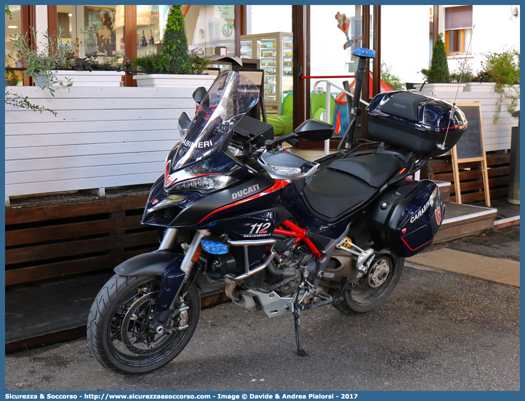 CC A4965
Arma dei Carabinieri
Ducati Multistrada 1200 S
Allestitore Focaccia Group S.r.l.
Parole chiave: Arma dei Carabinieri;Carabinieri;Radiomobile;Ducati;Multistrada;1200;1200S