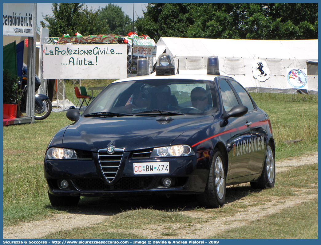 CC BW474
Arma dei Carabinieri
Alfa Romeo 156 II serie
con sistema "Falco"
Parole chiave: CCBX530;Arma dei Carabinieri;Alfa Romeo 156 II serie;Falco