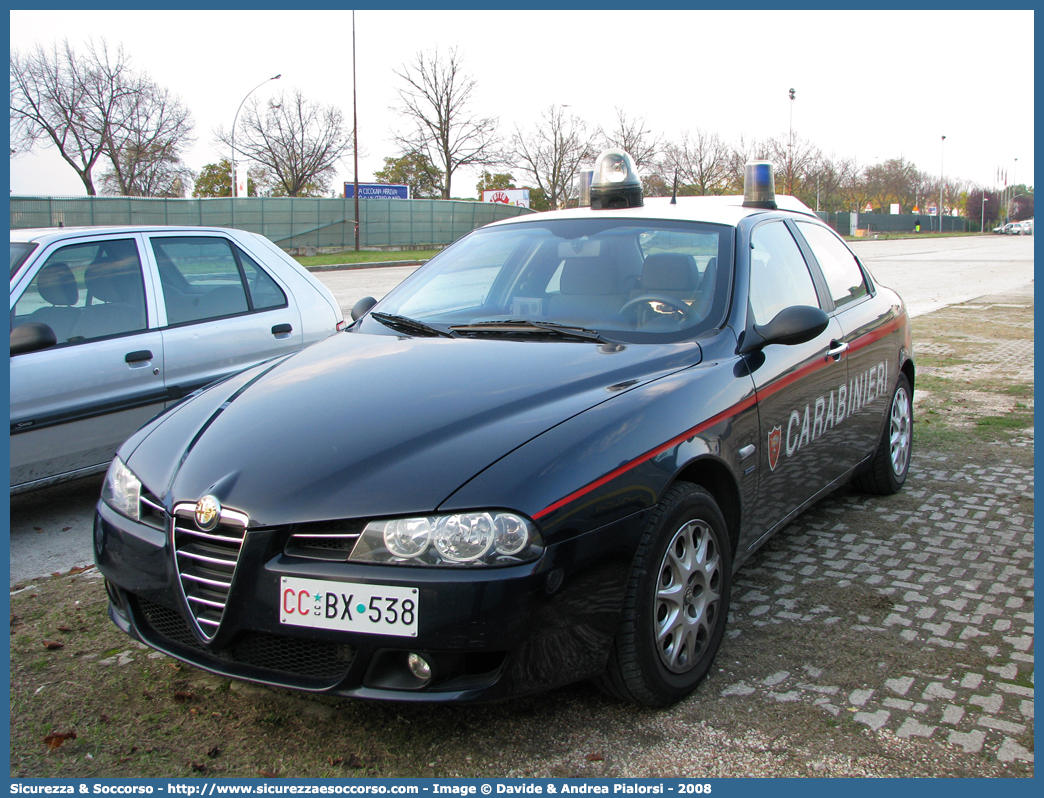 CC BX538
Arma dei Carabinieri
Alfa Romeo 156 II serie
con sistema "Falco"
Parole chiave: CCBX530;Arma dei Carabinieri;Alfa Romeo 156 II serie;Falco