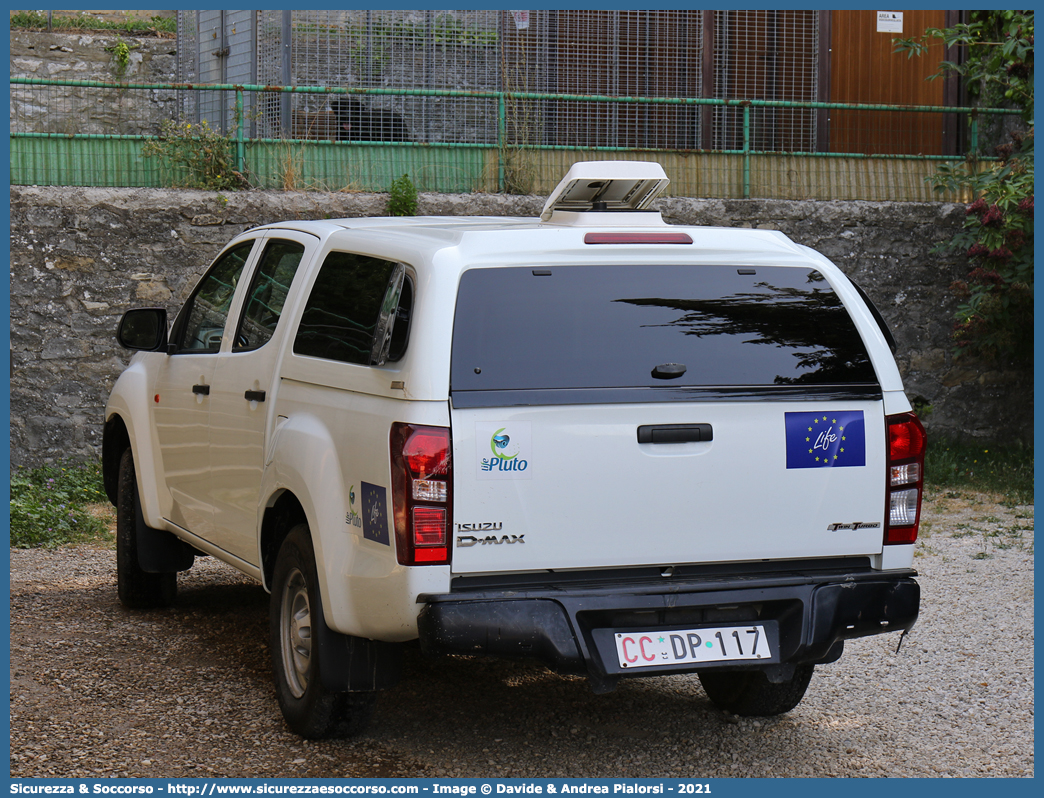 CC DP117
Arma dei Carabinieri
Comando Unità per la Tutela Forestale, 
Ambientale e Agroalimentare
Nucleo Cinofilo Antiveleno
Isuzu D-Max II serie
Parole chiave: CC;C.C.;Arma;dei;Carabinieri;Comando;Unità;per;la;Tutela;Forestale;Ambientale;Agroalimentare;Nucleo;Antiveleno;Isuzu;D-Max;Dmax;D - Max