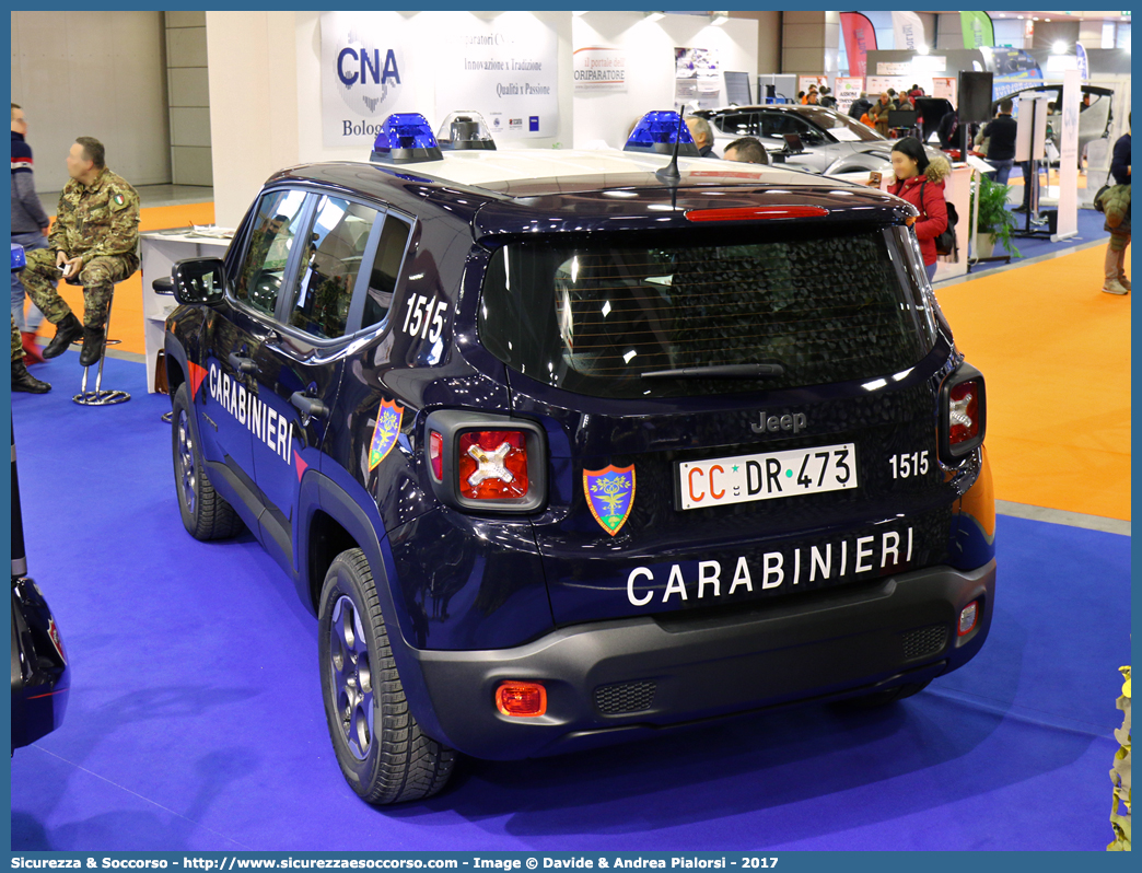 CC DR473
Arma dei Carabinieri
Comando Unità per la Tutela Forestale, 
Ambientale e Agroalimentare
Jeep Renegade I serie
Parole chiave: CC;C.C.;Arma;dei;Carabinieri;Comando;Unità;per;la;Tutela;Forestale;Ambientale;Agroalimentare;Jeep;Renegade