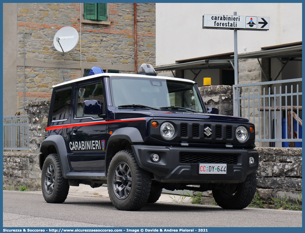 CC DY644
Arma dei Carabinieri
Comando Unità per la Tutela Forestale, 
Ambientale e Agroalimentare
Suzuki Jimny II serie
Allestitore Focaccia Group S.r.l.
Parole chiave: CC;C.C.;Arma;dei;Carabinieri;Comando;Unità;per;la;Tutela;Forestale;Ambientale;Agroalimentare;Suzuki;Jimny;Focaccia