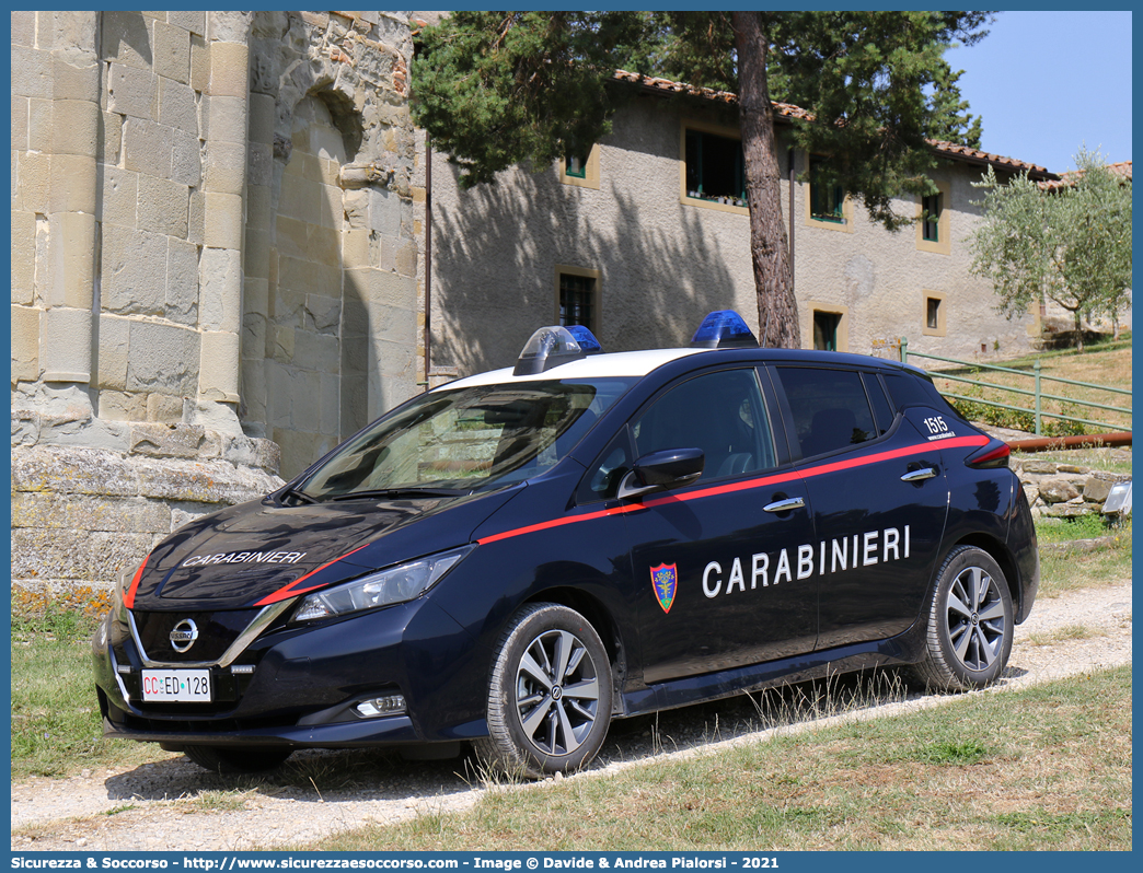 CC ED128
Arma dei Carabinieri
Comando Unità per la Tutela Forestale, 
Ambientale e Agroalimentare
Nissan Leaf II serie
Allestitore Cita Seconda S.r.l.
Parole chiave: CC;C.C.;Arma;dei;Carabinieri;Comando;Unità;per;la;Tutela;Forestale;Ambientale;Agroalimentare;Nissan;Leaf;Cita;Seconda