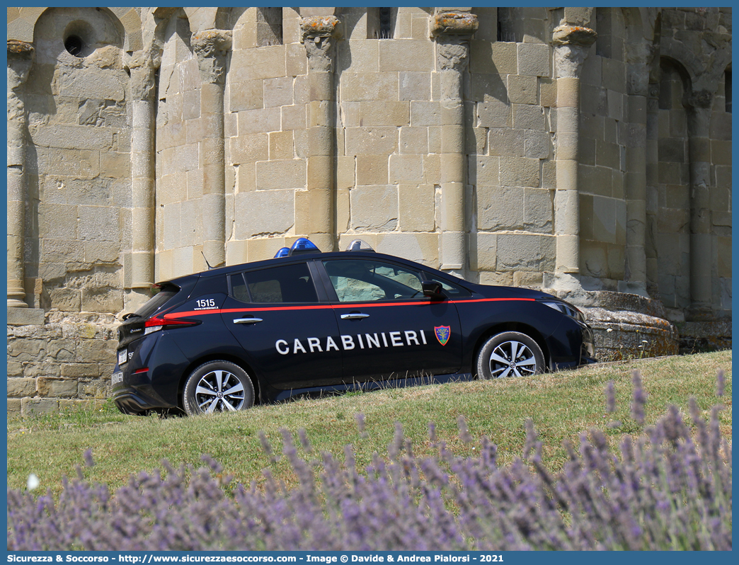 CC ED128
Arma dei Carabinieri
Comando Unità per la Tutela Forestale, 
Ambientale e Agroalimentare
Nissan Leaf II serie
Allestitore Cita Seconda S.r.l.
Parole chiave: CC;C.C.;Arma;dei;Carabinieri;Comando;Unità;per;la;Tutela;Forestale;Ambientale;Agroalimentare;Nissan;Leaf;Cita;Seconda