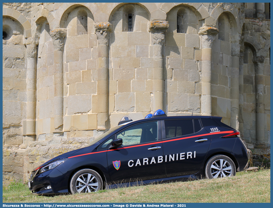 CC ED128
Arma dei Carabinieri
Comando Unità per la Tutela Forestale, 
Ambientale e Agroalimentare
Nissan Leaf II serie
Allestitore Cita Seconda S.r.l.
Parole chiave: CC;C.C.;Arma;dei;Carabinieri;Comando;Unità;per;la;Tutela;Forestale;Ambientale;Agroalimentare;Nissan;Leaf;Cita;Seconda