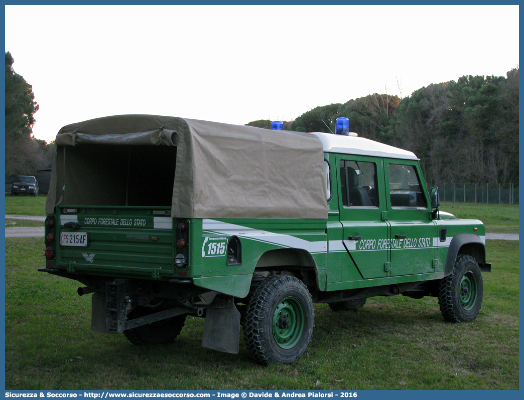 CFS 215AF
Corpo Forestale dello Stato
Land Rover Defender 130
Parole chiave: Corpo;Forestale;Stato;Corpo Forestale dello Stato;CFS;C.F.S.;Land Rover;Defender;130