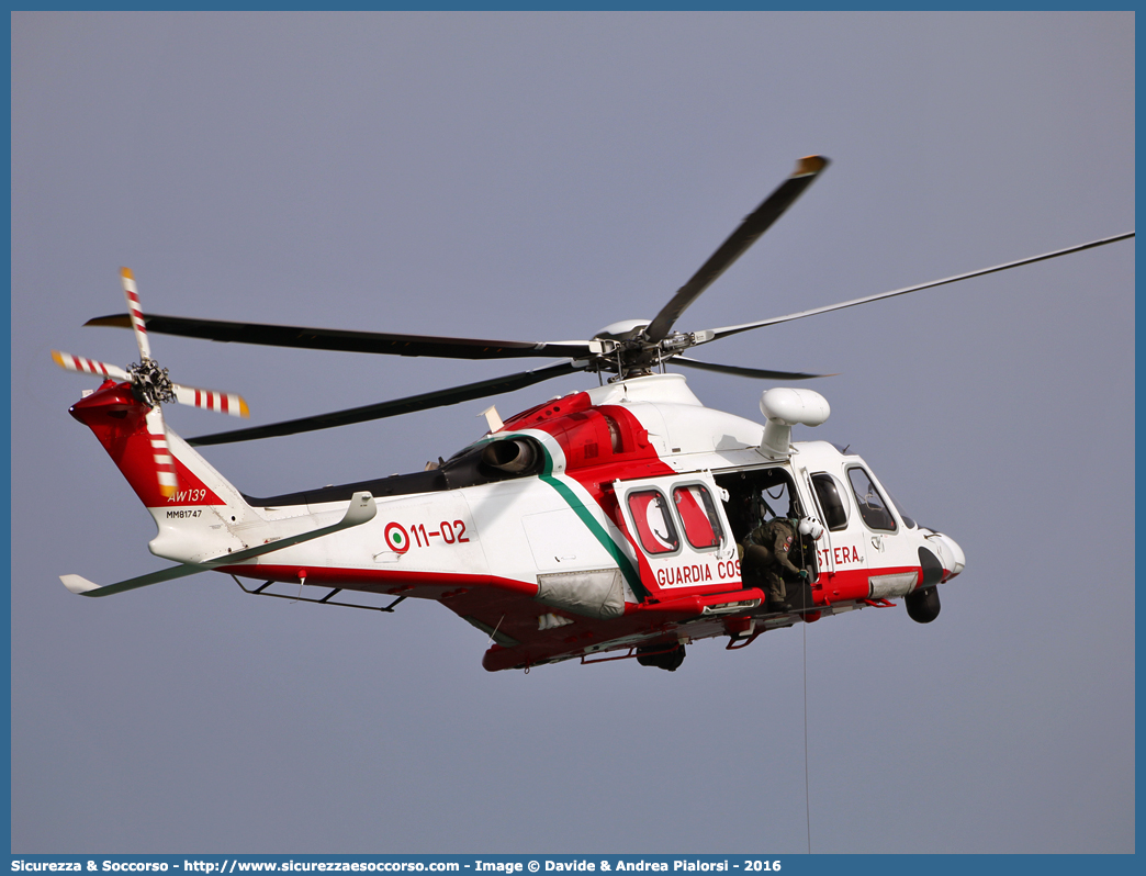 MM81747 / 11-02 "Nemo 02"
Corpo delle Capitanerie di Porto
Guardia Costiera 
Agusta Westland AW139
Parole chiave: CP;C.P.;Guardia;Costiera;Capitaneria;Capitanerie;di;Porto;Agusta;Westland;AW139