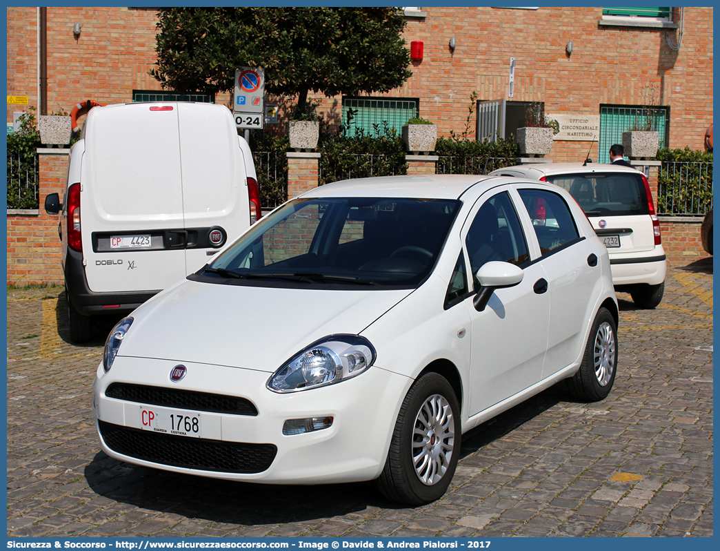 CP 1768
Corpo delle Capitanerie di Porto
Guardia Costiera 
Fiat Punto IV serie
Parole chiave: CP;C.P.;GC;G.C.;Guardia;Costiera;Capitaneria;Capitanerie;di;Porto;Fiat;Punto