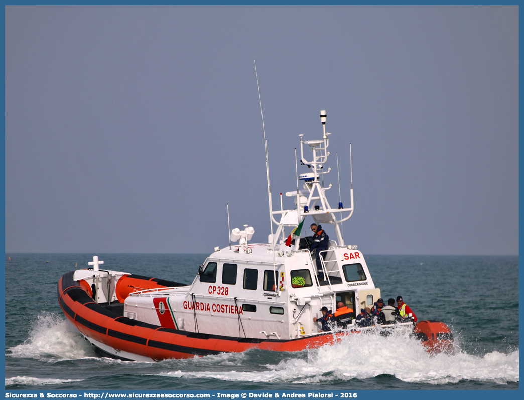 CP 328
Corpo delle Capitanerie di Porto
Guardia Costiera
Vedetta SAR Ognitempo Classe 300
"Ammiraglio Francese"
Cantieri Navali CodecasaDue S.p.A.
Parole chiave: CP;C.P.;G.C.;GC;Guardia;Costiera;Capitaneria;Capitanerie;Porto;Vedetta;Vedette;Costiera;Costiere;Classe;300;SAR;Ammiraglio;Francese;Codecasa