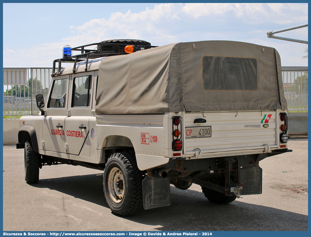 CP 4100
Corpo delle Capitanerie di Porto
Guardia Costiera
Land Rover Defender 130
(variante)
Parole chiave: Guardia Costiera;Capitaneria di Porto;Capitanerie di Porto;Land Rover;Defender 130