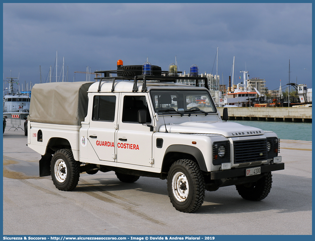 CP 4100
Corpo delle Capitanerie di Porto
Guardia Costiera
Land Rover Defender 130
(variante)
Parole chiave: Guardia Costiera;Capitaneria di Porto;Capitanerie di Porto;Land Rover;Defender 130