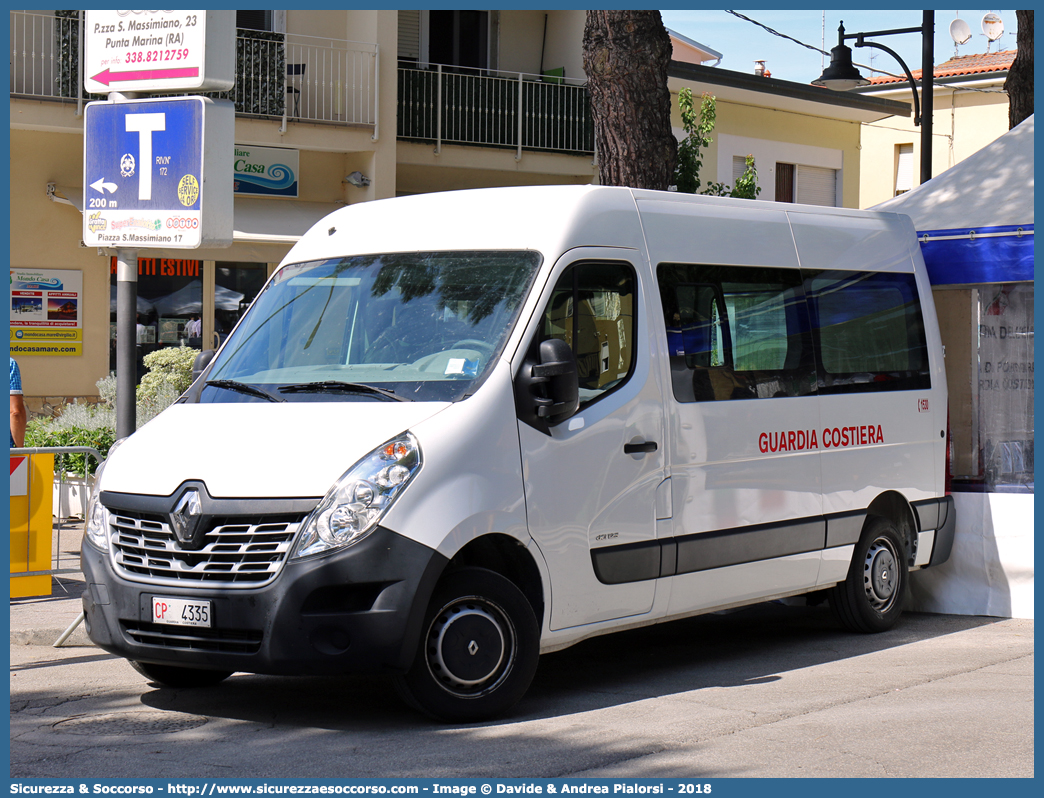 CP 4335
Corpo delle Capitanerie di Porto
Guardia Costiera
Renault Master IV serie
Parole chiave: CP;C.P.;GC;G.C.;Guardia;Costiera;Capitaneria;Capitanerie;di;Porto;Renault;Master