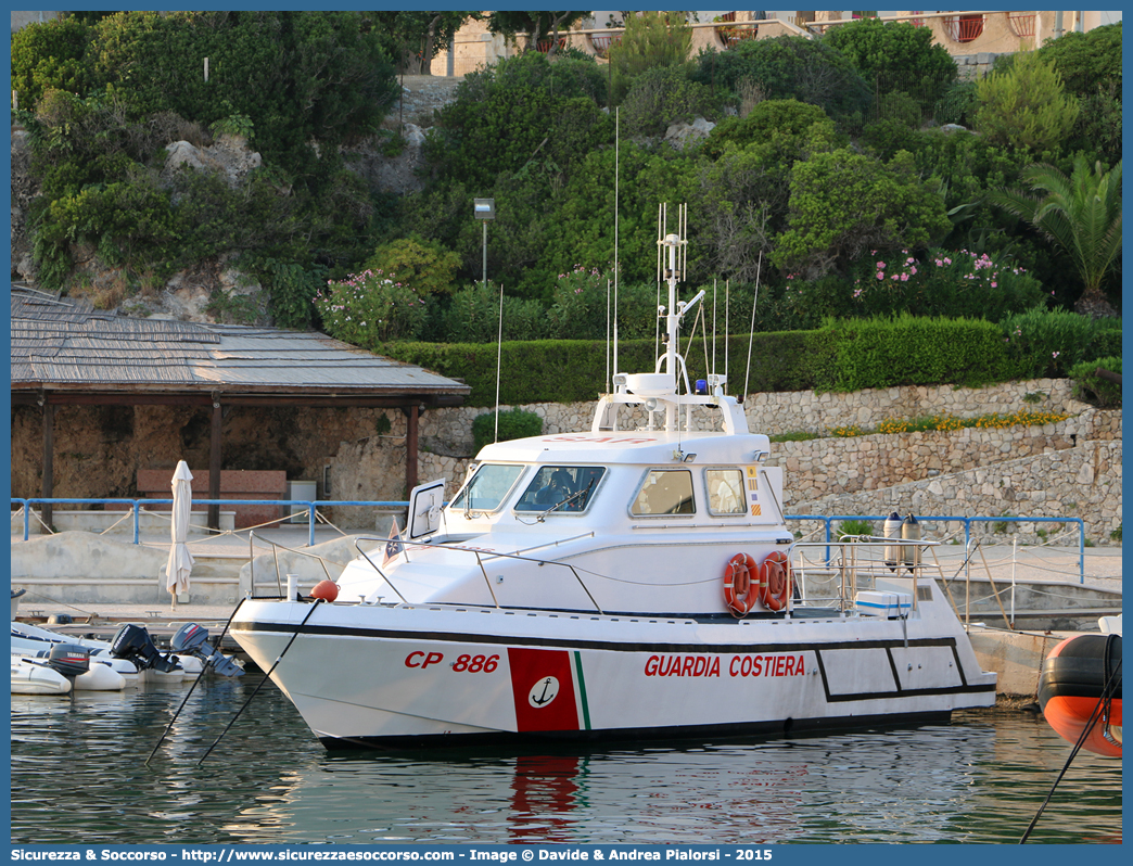 CP 886
Corpo delle Capitanerie di Porto
Guardia Costiera
Vedetta Costiera Classe 825
Parole chiave: CP;C.P.;GC;G.C.;Guardia;Costiera;Capitaneria;Capitanerie;Porto;Vedetta;Vedette;Costiere;Classe;825