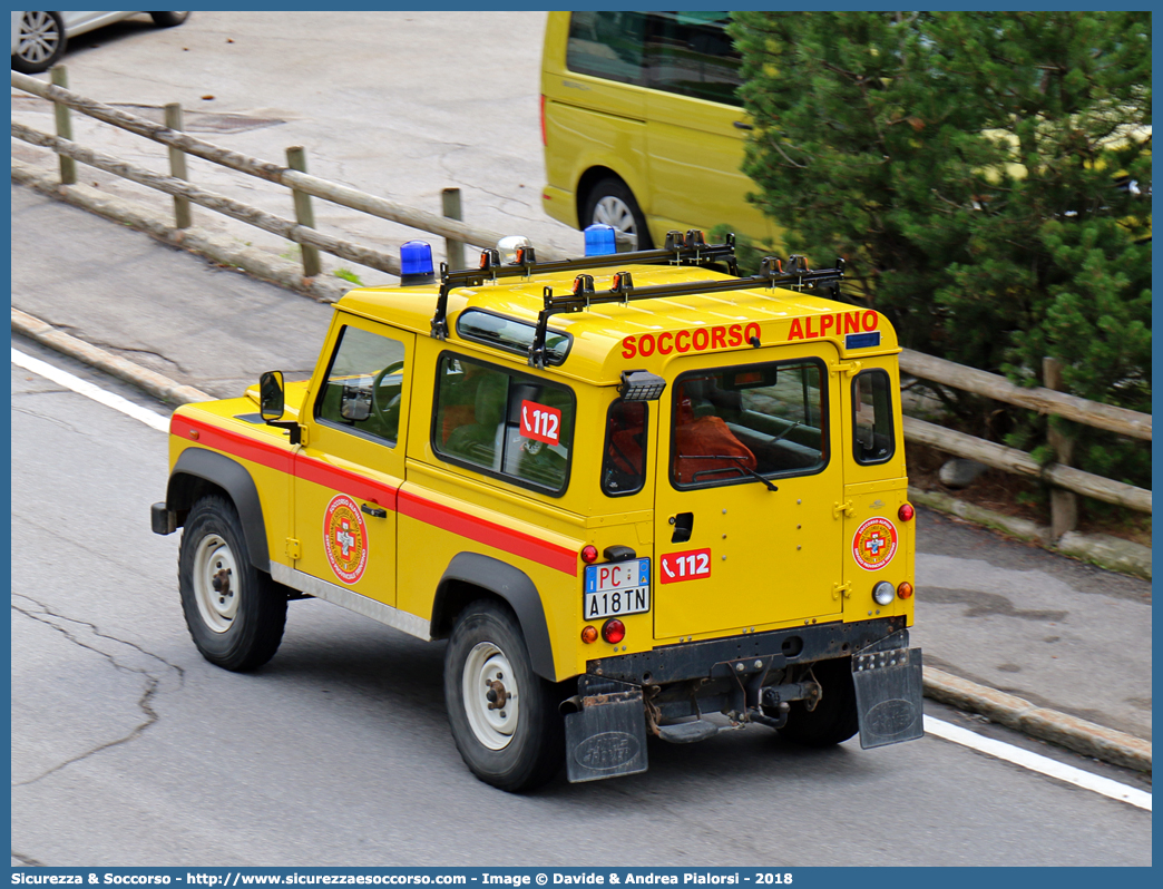 PC A18TN
Corpo Nazionale
Soccorso Alpino e Speleologico
Delegazione Alpina IV Trentino
Land Rover Defender 90
(II variante)
Parole chiave: CNSAS;C.N.S.A.S.;Corpo;Nazionale;Soccorso;Alpino;Speleologico;Trentino;SAT;S.A.T.;Land Rover;Defender;90