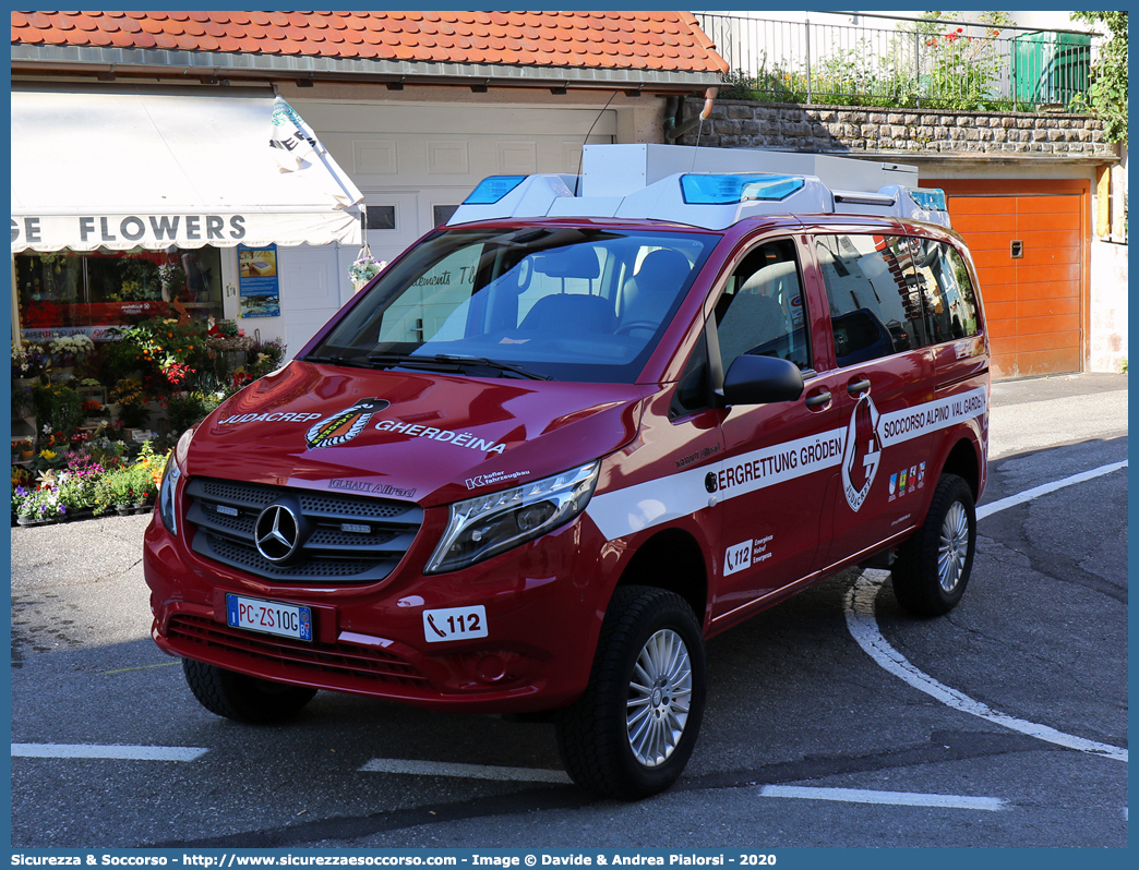 PC ZS10G
Bergrettungsdienst im Alpenverein Südtirol
Bergrettung Gröden - Soccorso Alpino Val Gardena
Mercedes-Benz Classe V 4x4 III serie
Allestitore Kofler Fahrzeugbau S.n.c.
Parole chiave: AVS;A.V.S.;CNSAS;C.N.S.A.S.;Soccorso;Alpino;Spelelogico;Bergrettungsdienst;Alpenverein;Südtirol;Gröden;Val;Gardena;Judacrëp;Gherdëina;Catores;Mercedes;Benz;Classe V;Kofler;Fahrzeugbau